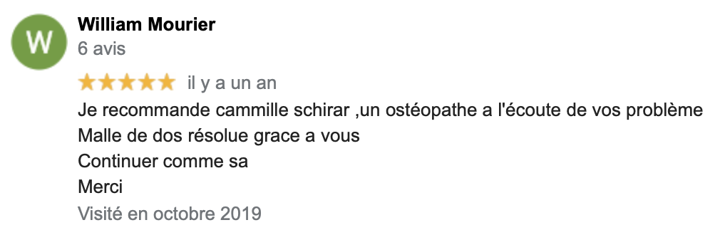 ostéopathe castelnau-le-lez Camille schirar